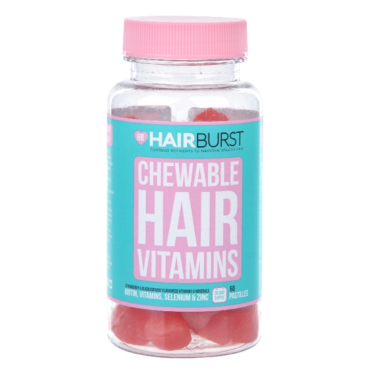 Hairburst Μασώμενες Βιταμίνες για Μαλλιά με Φράουλα & Φραγκοστάφυλο